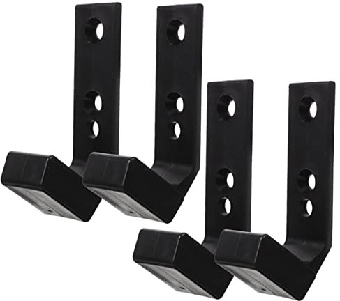 4Pcs Wall Mounted Barbell Rack Heavy Duty Barbell Hanger for Home Gym Accessories Easy to Install Barbell Holder for Weightlifting and Bumper Plate Storage