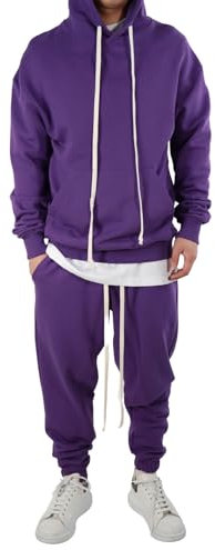 STILL Duca Homme Completo Tuta Ragazzo Ragazza Uomo Donna Unisex Relaxed Fit Oversize Moda Fashion 400-2021 Viola