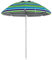 Outsunny Parasol de plage parasol inclinable rond parasol d'extérieur hauteur réglable protection UV40 sac de transport inclus alu. polyester multicolore