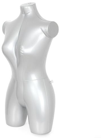 HEIBTENY 1 Stück Frau Aufblasbare Schaufensterpuppen Mode Dummy Torso Modell Werkzeug Kleidung Schaufensterpuppe Model Oberkörper Torso Für Kleidungsanzeige
