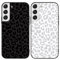 Yoedge 2 Pack Black Cheetah Phone Case Compatible with Samsung Galaxy S21 5G 6.2,Ultrathin Soft Silicone with Fashion Leopard Aesthetics Pattern,Shockproof Bumper Protector Matte Cover for SamsungS21