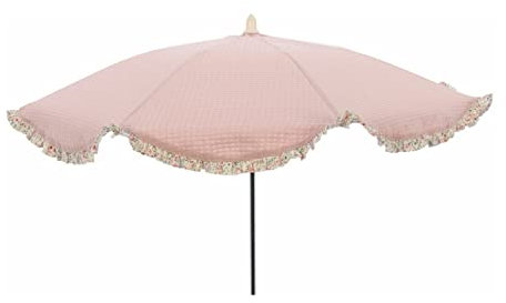 Sombrilla Universal para silla o cochecito de Paseo Rosy Fuentes - No incluye Flexo para su fijación - elegante y práctico artículo para la protección del sol de su bebé-Rosa Palo