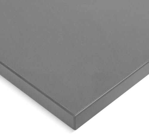 HausFux Spanplatte nach Maß - 1,9 cm stark, melaminbeschichtet, mit ABS-Kante - Made in Germany - Maßanfertigung - für Möbel- und Innenausbau (Basalt Grau, 30 x 30 cm)