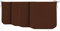 CHELY INTERMARKET Cojines de sillas 40x40x3cm Marrón Set de 4 unds para Cocina, Salon y terraza