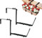 TUJOBA Soportes ajustables para macetas, 2 soportes para cajas de ventana, soportes para caja de ventana, soporte resistente para plantas de balcón, soportes colgantes al aire libre para , jardín