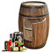 Weinfass Pflanzenständer Blumenständer - Holz Weinregal für Weingut Dekor, Getränkeschrank, Keller, Whisky Fass Bar Terrasse Dekorativer Spind