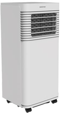 INFINITON Aire Acondicionado PACPK17W, 7000 BTU, Apto para espacios de 12-15m², Clasificación Energetica A,Temporizador, 3 niveles de potencia, Modo Sleep, Deshumificador, Kit de Instalación, Blanco