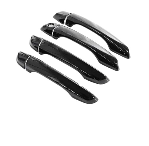FEILIVCI pour Citroën C3 pour Aircross 2017~2022 Garniture De Poignée De Porte Extérieure De Voiture en Chrome Anti-Rayures(Noir Brillant)