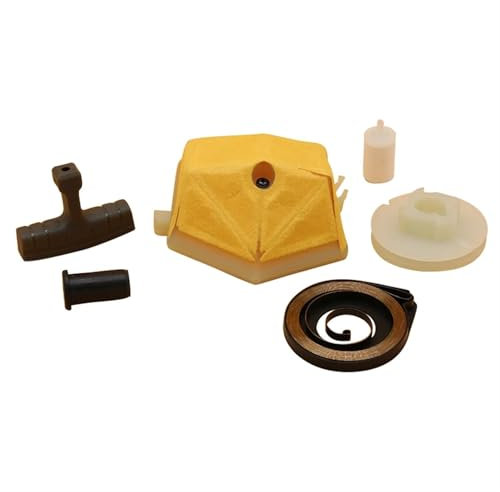 BTFWM Filtri per Manutenzione motoseghe, Kit Maniglia a Molla puleggia avviamento a Strappo Filtro Aria, for Husqvarna, 50 51 55 Pezzi di Ricambio for Motosega da Giardino