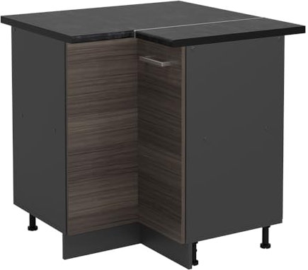 Vicco Armario de Esquina R-Line, Gris Noble, 75.6 cm, ET Antracita