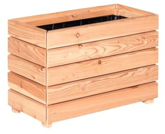 Mega Holz Pflanzkübel MODULO 60x30x39 cm (BxTxH) - wetterfester Blumenkasten aus heimischen Lärchenholz - Blumenkübel aus witterungsbeständiger Lärche für Garten, Terrasse und Balkon, Modular, Holz