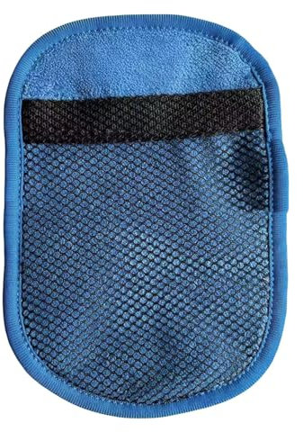 Porceosy 1 Pc/2 Pcs Beach Sand Removal Mitts Sand Wipe Off Mitts at Beach Coral Velvet Sands Remover Cleaner Mitts for Volleyball Sandbox Beaches Activities Summer Essentials tool Blue