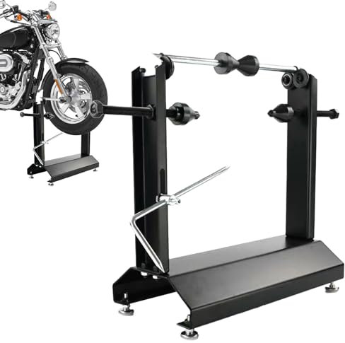 Equilibrador de neumáticos para moto - Soporte estático manual para equilibrar ruedas de moto, herramienta profesional para taller reparación de neumáticos | Herramienta mecánica para cambio de rueda