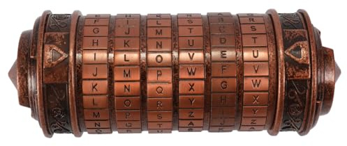 Retro-Geschenk-Box für Geburtstag, Valentinstag, Zylinderschloss, da Vinci Code Alphabet-Schlösser