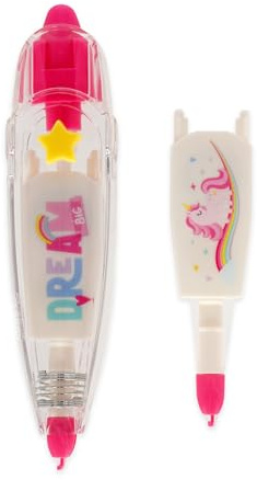 LEGAMI - Decoration Tape Pen, Natro Decorativo Tema Unicorn, perfetto per decorare Diari, Biglietti di Auguri, Notebooks, Lunghezza 4m + 1 ricarica inclusa