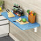 Platzsparender Wandtisch – Faltbarer Esstisch, Schreibtisch und Computertisch für Kleine Räume(Size:50X50CM,Color:blue)
