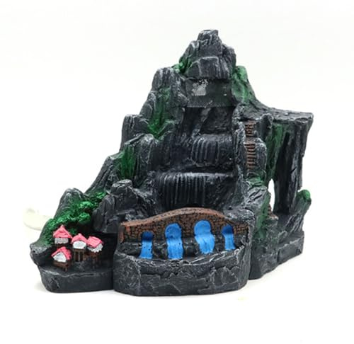 Navna Dynamische Wasserfall-Aquarien für Aquarien, Dekoration, Kunst, Terrarium, Lebensraum, Ornamente, Foto-Requisiten, Wasserfall-Aquarien, Ornamente