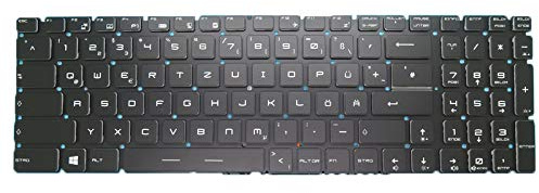 RTDPART Schwarzer Neuer Laptop ohne Tastaturbeleuchtung für MSI GP62M 7Rdx 7REX World of Tanks Edition (deutsche Version, ohne Rahmen)