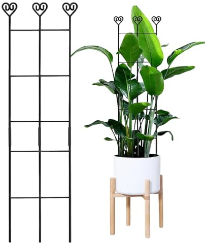 Monstera Halterung – rostfreie Metallheringe verstellbar – Gitter für den Innenbereich 83 x 20 cm für Efeu Pothos Clematis Philodendron Dekoration für Balkon Garten Außen