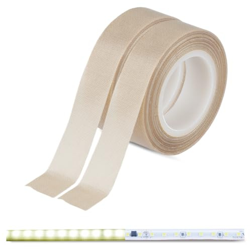 HengMing 2Pcs Verdunkelungsband LED Streifen Light Dimming Tape Aufkleber | 15 mm x 10 m, für LED Strip Schlafzimmer Deko TV Hintergrundbeleuchtung Küche, Beige & Beige