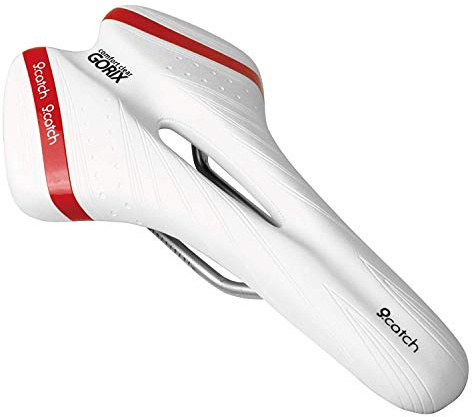 GORIX Fahrradsattel, komfortabel, mit Schiene, MTB, Rennrad, für Damen und Herren (A6-1)