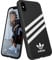 adidas Handyhülle Entwickelt für iPhone X Hülle, iPhone Xs Hülle, Fallgeprüfte Hüllen, stoßfeste erhöhte Kanten, Original Schutzhülle, Schwarz und Weiß Streifen