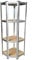 TAHA 150cm H X52cm W X 30cm D Metal Steel Kitchen Garage Shelving Racks Corner Garage Shelving Unit