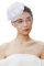 Coucoland Fascinators 1920 Fascinator Hut Damen Feder Blumen Mesh Elegant Hochzeit Fascinator Haarreif Cocktail Tee Party Accessoires (Weiß)