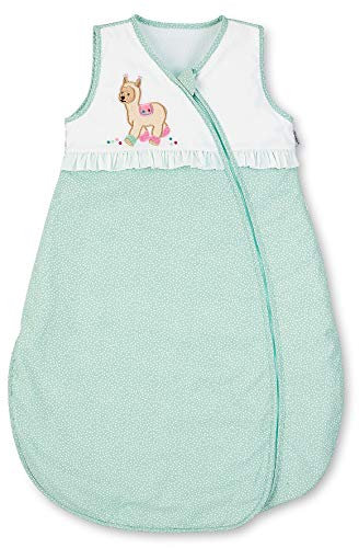 Sterntaler Sommer-Schlafsack Kuschelzoo für Kleinkinder, Reißverschluss, Größe: 90, Mintgrün