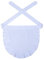 Love Potato Mezzo grembiule, 100% cotone, classico, per feste di Halloween, cosplay, accessorio per vestito, bianco, 18.5W x 16.9L