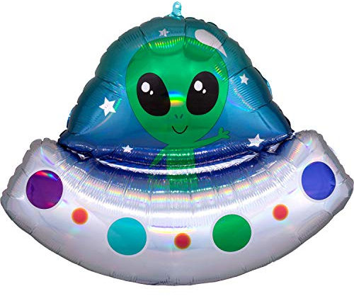 Alien Space Ship Iridescent - SuperShape