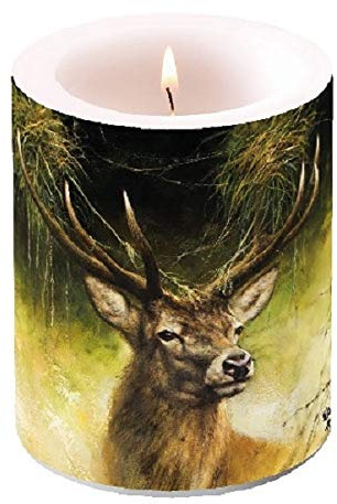 Ambiente Kerze groß Stolzer Hirsch