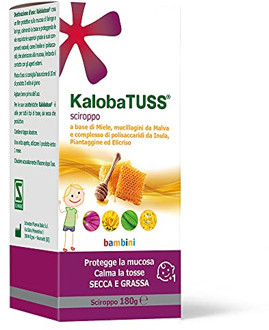 Kalobatuss Sciroppo Bambino 180g MDR, Dispositivo Medico per Tosse Secca e Grassa