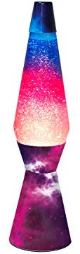 I-TOTAL® - Lampada Lava, effetto bolle, lava lamp colorata (Glitter Colorato)