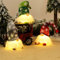 Weihnachtswichtel Deko Figuren, Wichtel Figuren Led, Weihnachtswichtel Leuchtend, Weihnachtsdeko Figuren Leuchten, Weihnachtsdekoration Amerikanisch Miniatur Häkeln Stoff Tomte Puppe (Kurze Beine)
