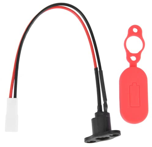 Electric Scooter Charging Port with Waterproof Cover E-scooter Replacement Charger Port Accessory for M365