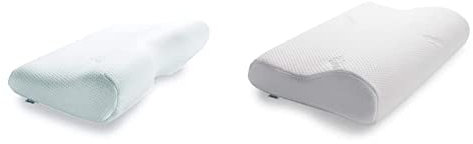 TEMPUR Millennium Kopfkissen Memory Foam, Weiß, XL (54 x 32 x 14/8 cm) & Original Schlafkissen, ergonomisches Nackenstützkissen für Seiten- und Rückenschläfer, Weiß, M (31 x 50 x 10/7 cm)