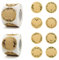 1,000 Stk 5cm Kraftpapier Aufkleber Etiketten Selbstklebend, Round Sticker Labels, Weihnachtsaufkleber Klebeetiketten für Marmeladengläsergewürz, Backen, Geschenktüten, Flaschen, Küche Umschlag