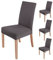 sorliva Stuhlhussen 4er Set Elastische Stuhlbezug Hussen für Esszimmer Stühle Schwingstühle Schutz Stuhlbezüge Waschbar Spannbezug für Küche Hochzeit Büro Bankette Partys Hotel (Dunkelgrau)