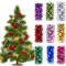 Souarts 24 Stücke Weihnachtskugeln Kunststoff, 3cm Weihnachtsbaumkugeln Weihnachtsbaum Deko Glänzend Weihnachten Dekoration Ornamente Christbaumkugeln (Silber, 4cm)