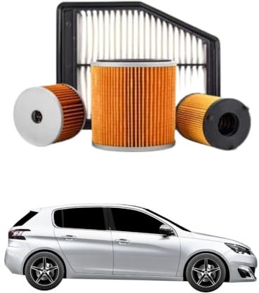 Kit Tagliando 4 Filtri per PEUGEOT 308 II 1.5 BlueHDi 130 96 kw anno 2017<>2021