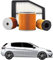 Kit Tagliando 4 Filtri per PEUGEOT 308 II 1.5 BlueHDi 130 96 kw anno 2017<>2021