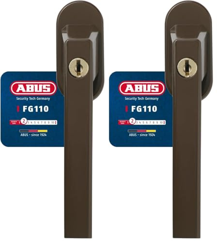 ABUS Fenstergriff abschließbar FG110, braun, 59222