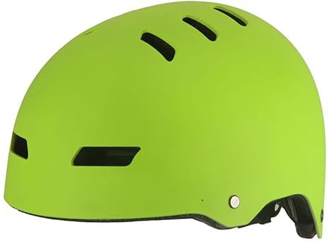 Kinder Fahrradhelm AERO – Fahrrad Halbschalenhelm für Kinder, ABS-Schale, robuster Kinderhelm für Radfahren, Skateboarden und Reiten, Hellgrün matt, Größe M, 52 – 59 cm