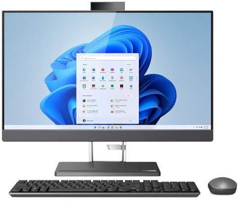 Lenovo IdeaCentre AIO 5i 27 All-in-One PC (Quad HD, Intel Core i5-12500H, 8GB RAM, 512GB SSD, Windows 11) - Grey