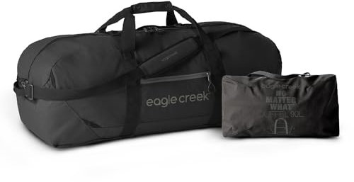 Eagle Creek No Matter What Reisetasche – Weekender, robust und wasserabweisend, abschließbar, klassisch mit verstärkter Stange, Sturmklappe und separater Aufbewahrungstasche, Schwarz