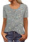 RMBLYfeiye Sweatshirt Damen Tops Y2K Happy New Year Shirt Rundhals Pailletten Party Glitzer Top Knopfleiste Hemdbluse Elegant Longshirt 9Er Jahre Outfit