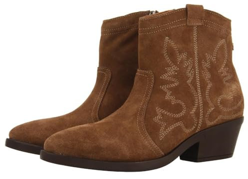 Stivali Cowboy Tacco in Pelle Scamosciata LENZING