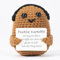 XBOCMY Pocket Hug Positive Kartoffel, Kartoffel-Glücksbringer mit Kopfhörern, Kreative Strickwolle Kartoffel Puppe mit Positiver Energiekarte, Mutmacher Glücksbringer Prüfung Geschenk
