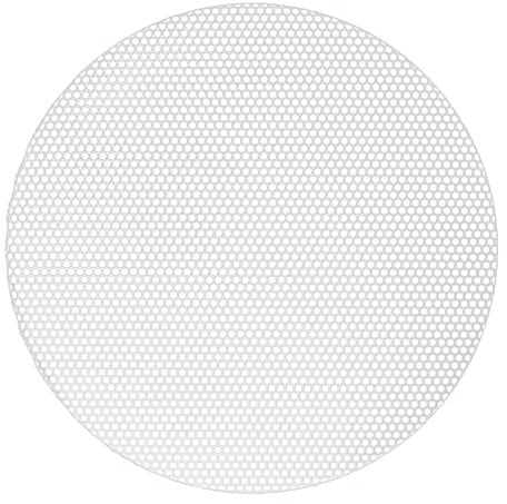 X AUTOHAUX Universal 4.5 Inch Speaker Grills Mesh for Audio Subwoofer 120x6.5mm Grille without Frame White - Pack of 1